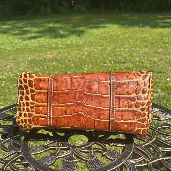 Dooney & Bourke Brown Crocodile Embossed Shoulder Bag - Picture 7 of 11